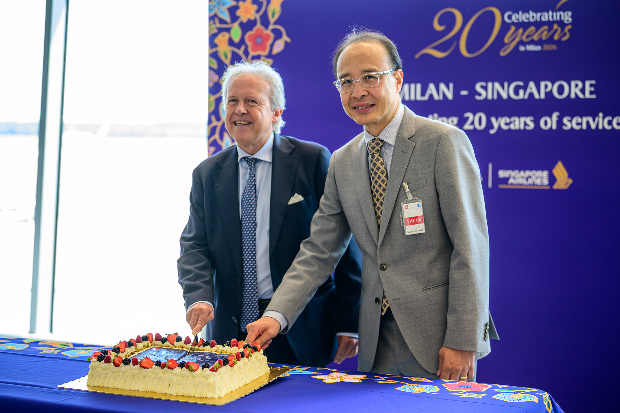 Immagine Singapore Airlines celebra 20 anni di voli tra Milano e Singapore