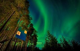 Immagine di sfondo della pagina La magia del Treehotel
