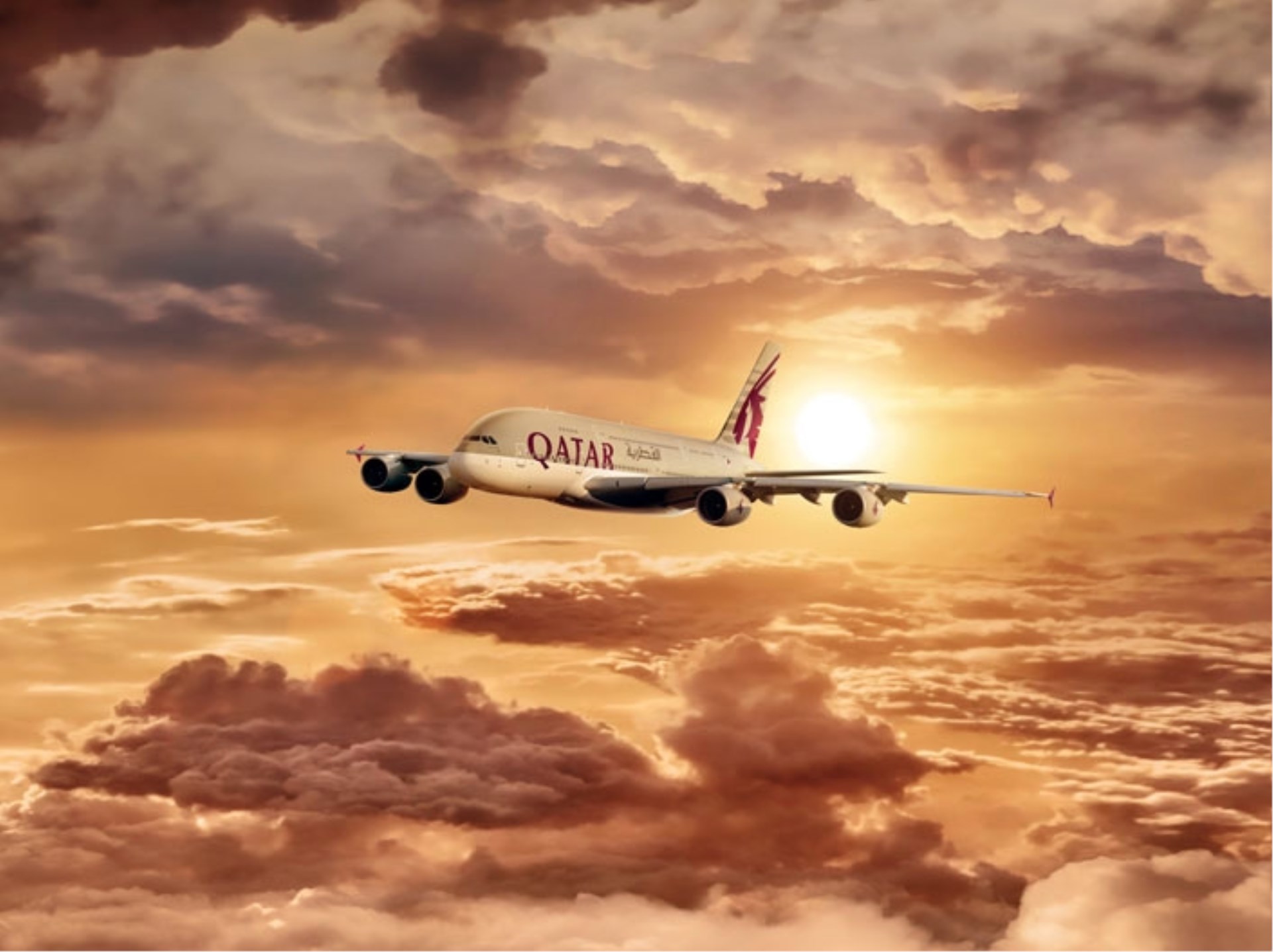 Immagine di sfondo della pagina Qatar Airways, operazioni limitate a causa della chiusura dello spazio aereo del Qatar