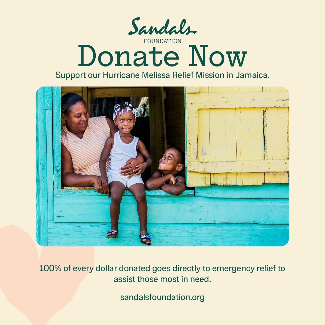 Immagine di sfondo della pagina Sandals Foundation in prima linea per la Giamaica