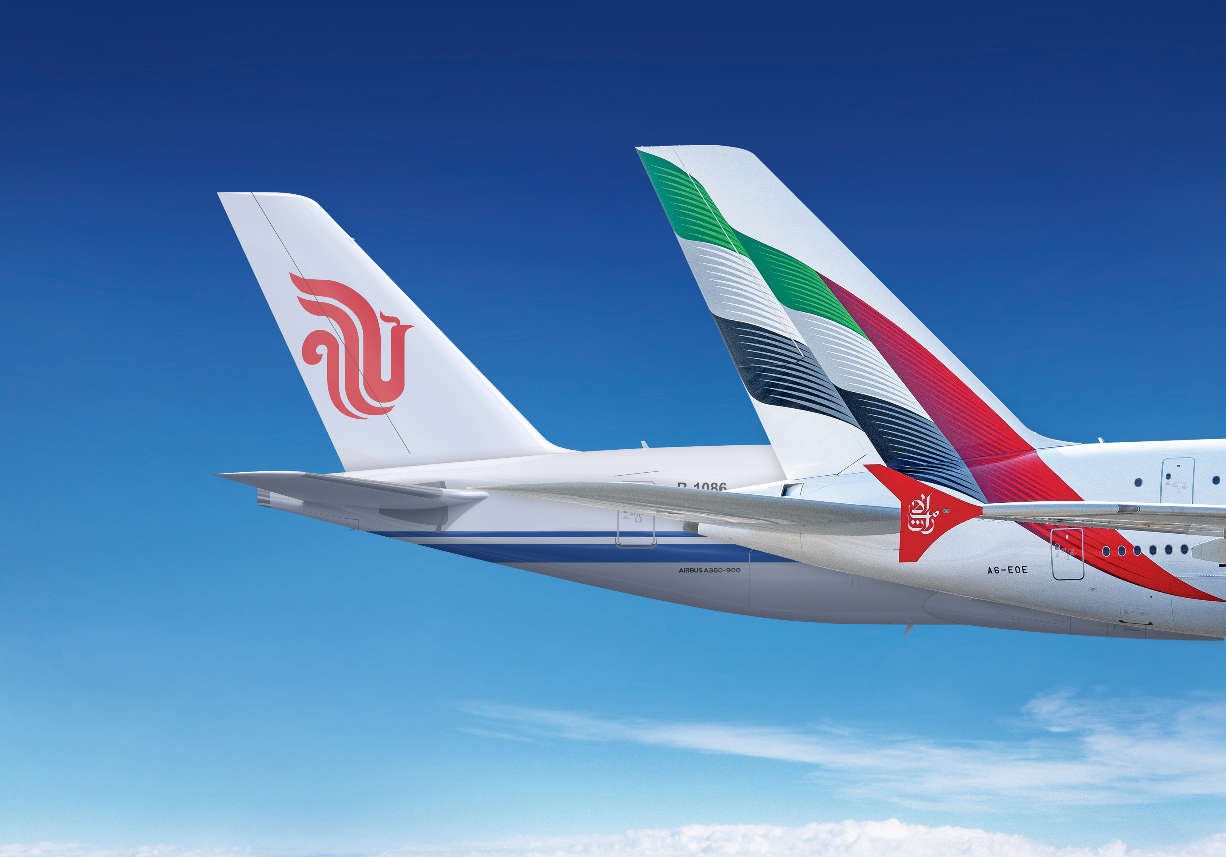 Immagine di sfondo della pagina Emirates e Air China rafforzano i legami: nuovo MoU per cooperazione strategica