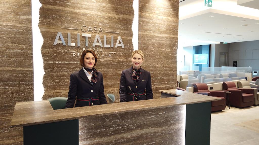 Immagine di sfondo della pagina Alitalia: riapre la lounge a Linate