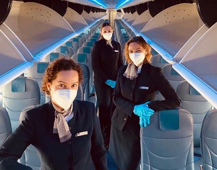 Immagine di sfondo della pagina Le misure anti Covid di Air Europa