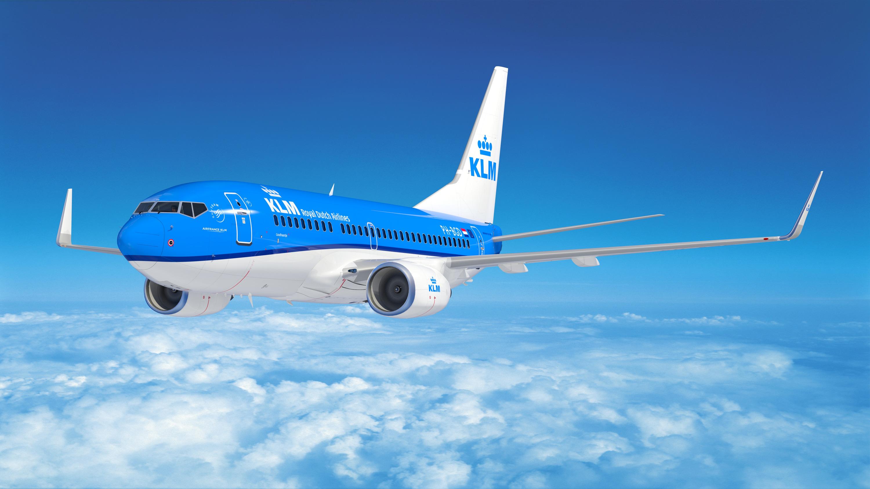 Immagine di sfondo della pagina KLM, winter season europea ridotta