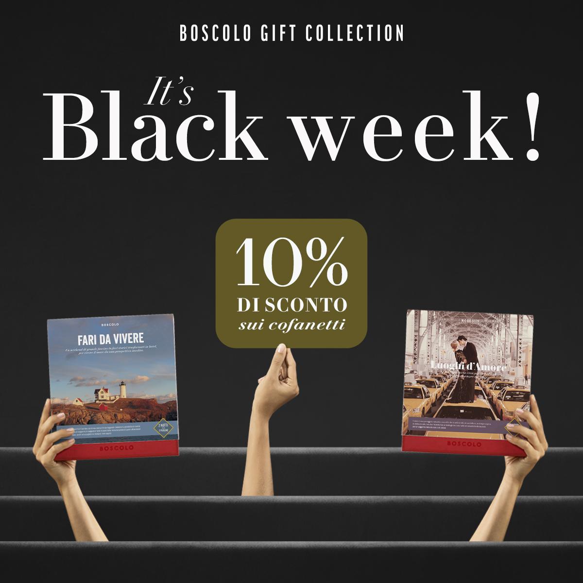 Immagine di sfondo della pagina Il Black Friday di Boscolo Gift