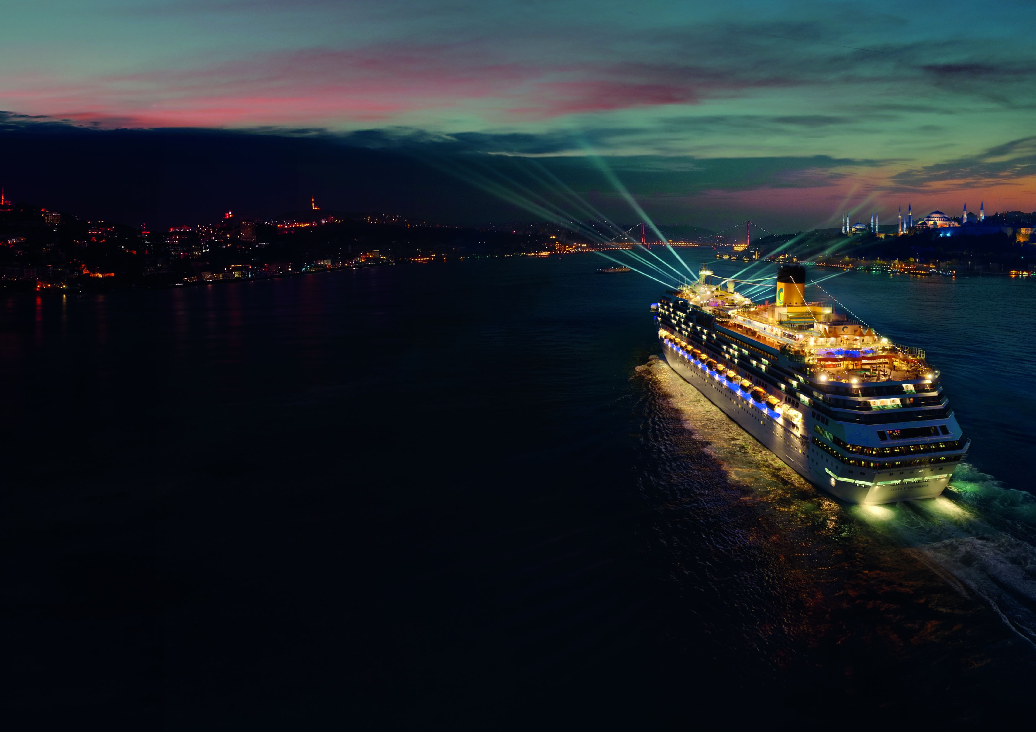 Immagine di sfondo della pagina Arriva la la Hit Parade Cruise di Costa Crociere