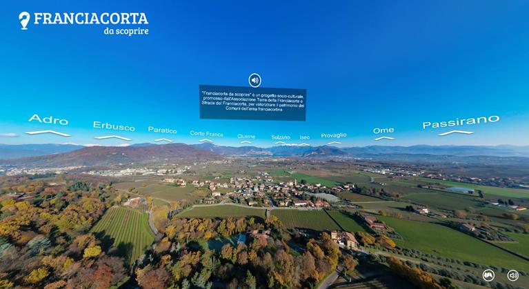 Immagine di sfondo della pagina Online il sito Franciacorta da Scoprire