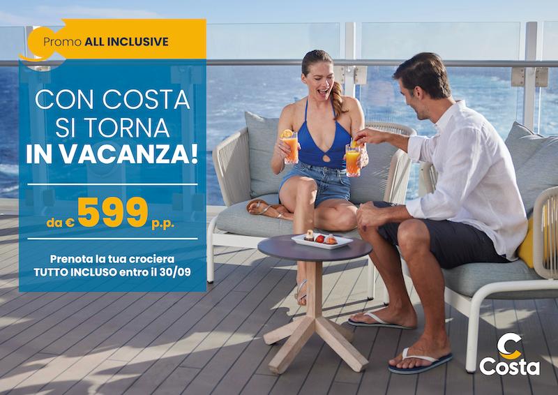 Immagine di sfondo della pagina Promozione all inclusive per Costa Crociere
