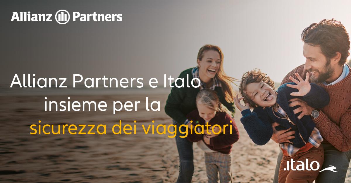 Immagine di sfondo della pagina Italo, accordo con Allianz Partner