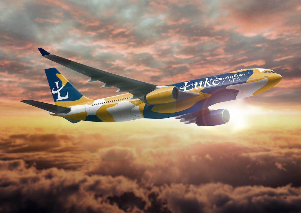 Immagine di sfondo della pagina Tre A330 per la nuova Luke Air