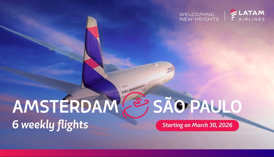 Immagine LATAM amplia la presenza in Europa con la nuova rotta Amsterdam - San Paolo