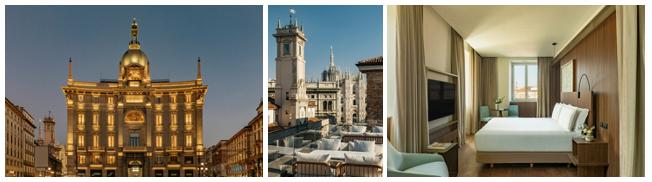 Immagine di sfondo della pagina Gran Meliá conquista Milano con Palazzo Cordusio