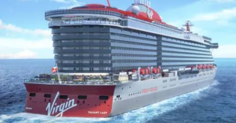 Immagine di sfondo della pagina Virgin Voyages presenta Brilliant Lady: la quarta nave apre a nuovi itinerari tra New York, Los Angeles e Alaska