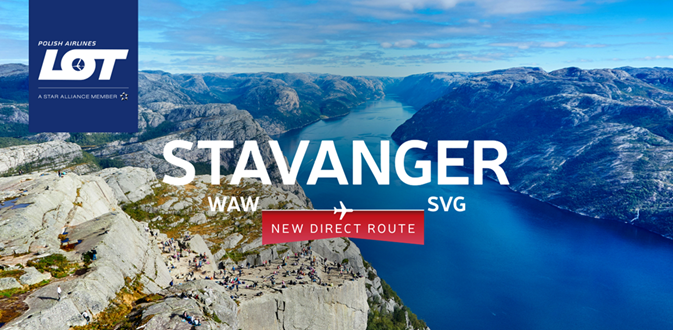 Immagine di sfondo della pagina LOT Polish Airlines inaugura i voli per Stavanger