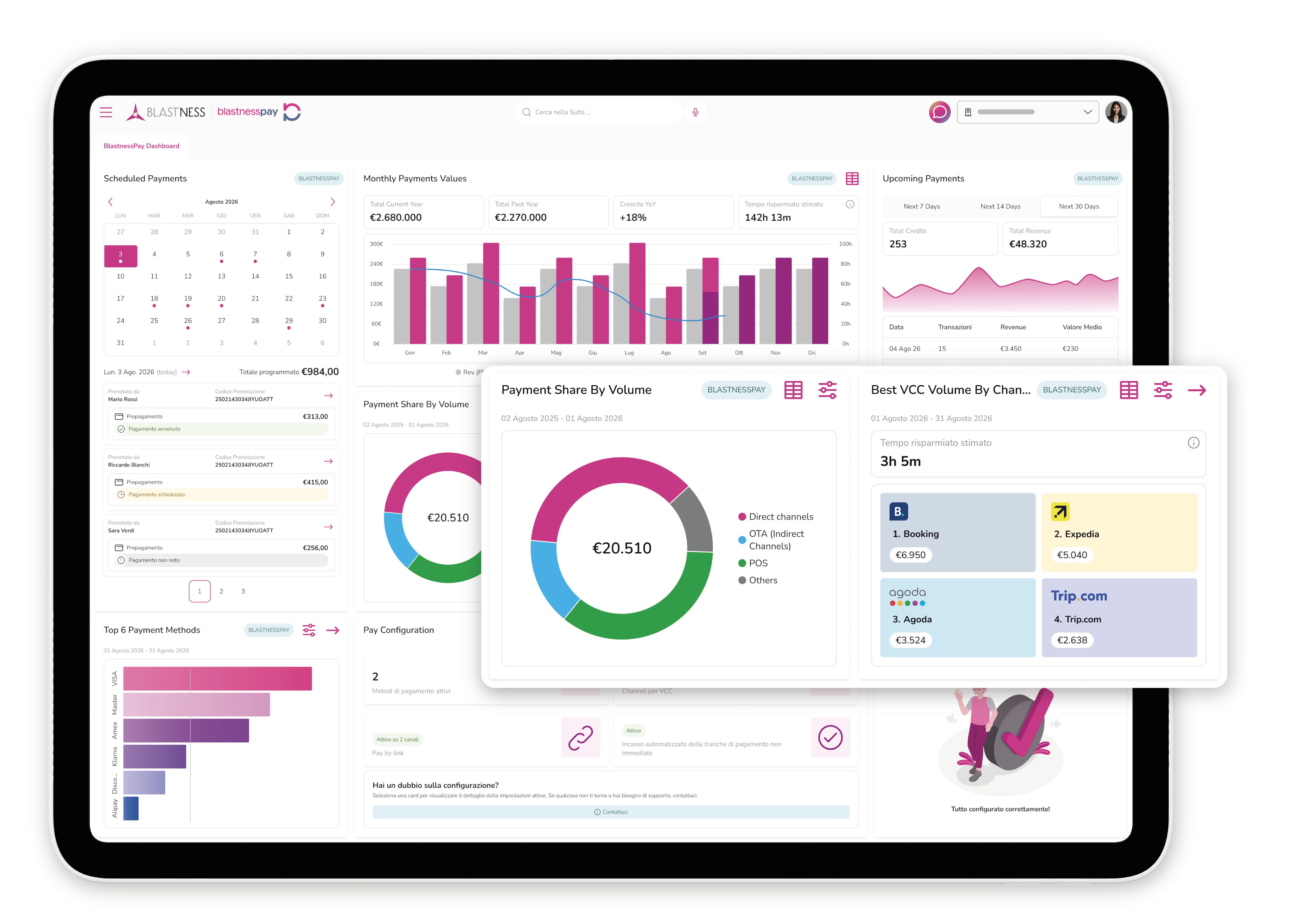 Immagine Pagamenti alberghieri: Blastness e Adyen puntano su automazione, sicurezza e controllo con BlastnessPay