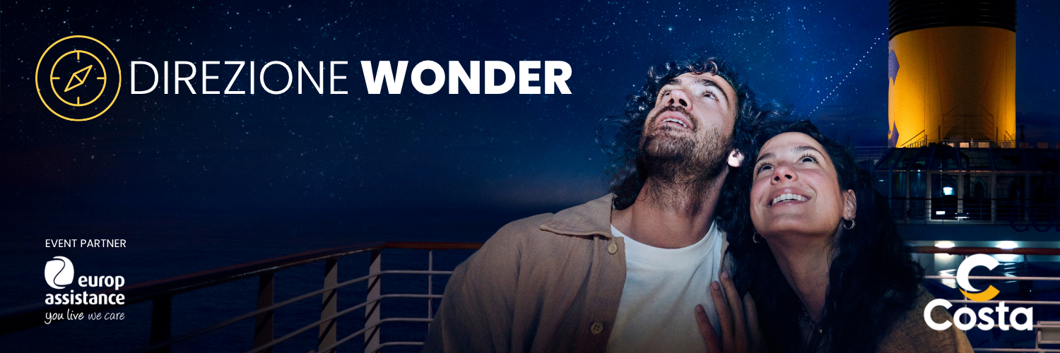 Immagine di sfondo della pagina Costa Crociere porta il Trade verso la “Direzione Wonder”: 11 tappe in tutta Italia