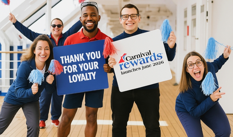 Immagine di sfondo della pagina Carnival Cruise Line ripensa la loyalty: dal 2026 arriva il nuovo programma a punti “Carnival Rewards”