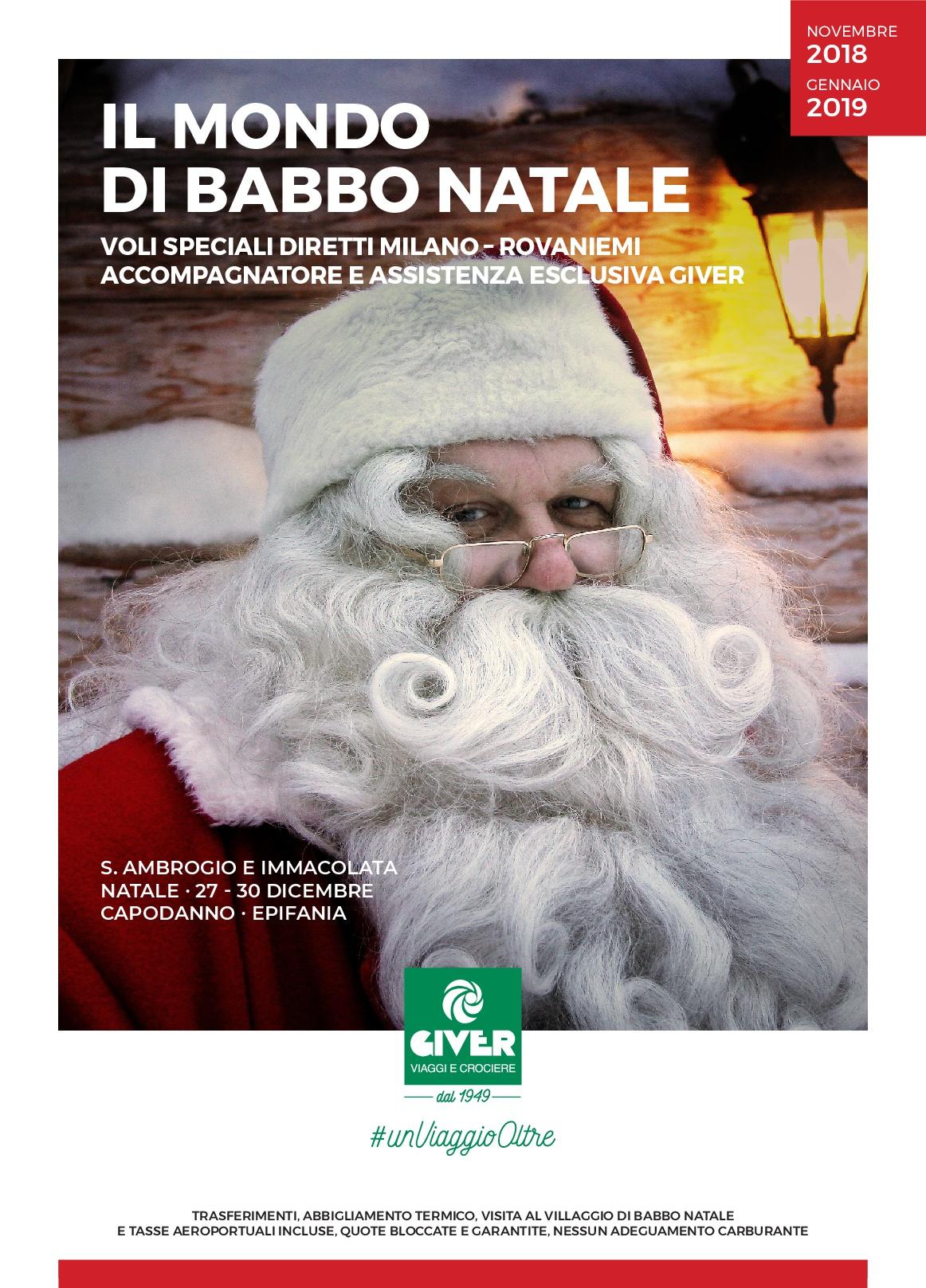 Immagine di sfondo della pagina Giver Viaggi e Crociere, nuovo catalogo per Natale