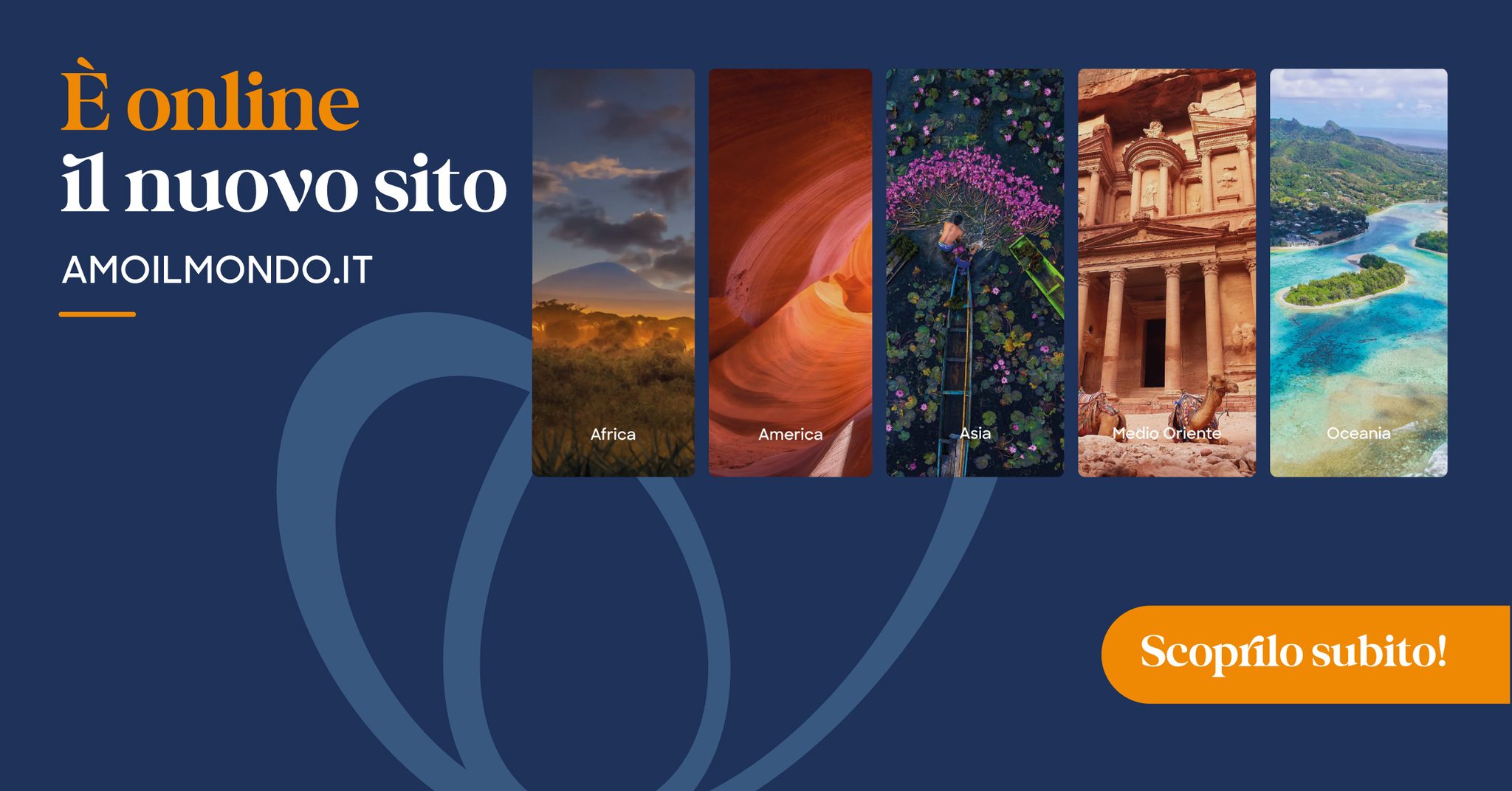 Immagine Amo il Mondo lancia il nuovo sito web: più vicino ai sogni dei viaggiatori