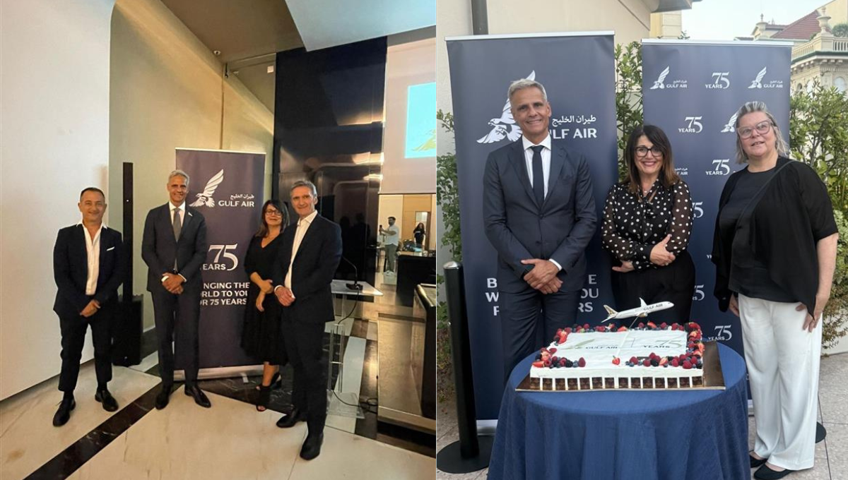 Immagine di sfondo della pagina Gulf Air celebra 75 anni di attività e rafforza la sua presenza in Italia