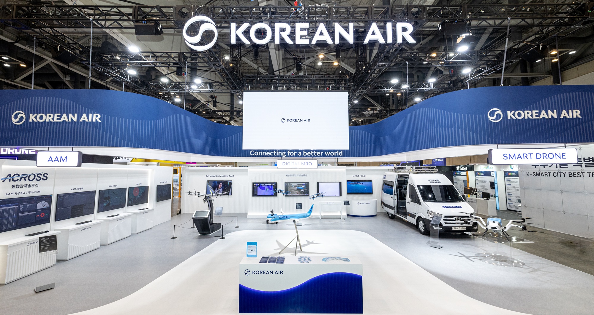 Immagine di sfondo della pagina Korean Air presenta le sue tecnologie aerospaziali al World Smart City Expo 2025