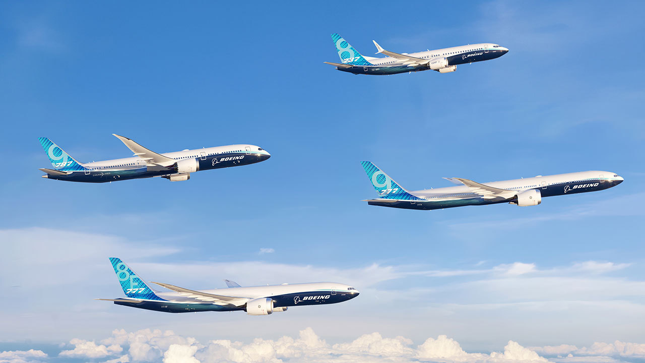 Immagine di sfondo della pagina Boeing: un quarto trimestre segnato da sfide e progressi