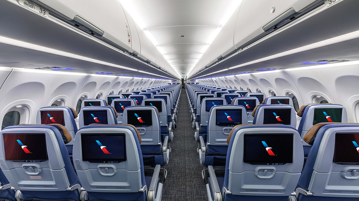 Immagine American Airlines amplia offerta premium: schermi seatback su tutta la flotta narrowbody e più posti di fascia alta