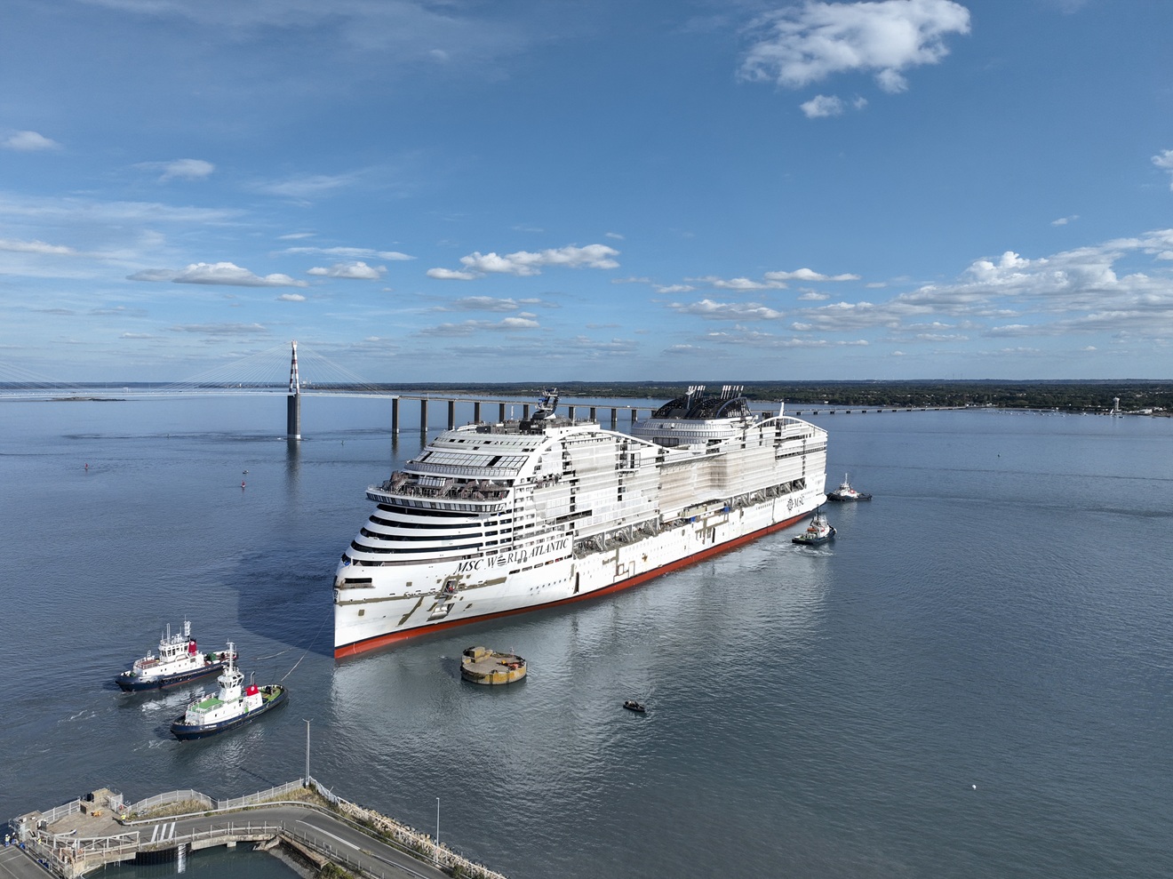 Immagine MSC World Atlantic, float out per la nuova ammiraglia MSC Crociere