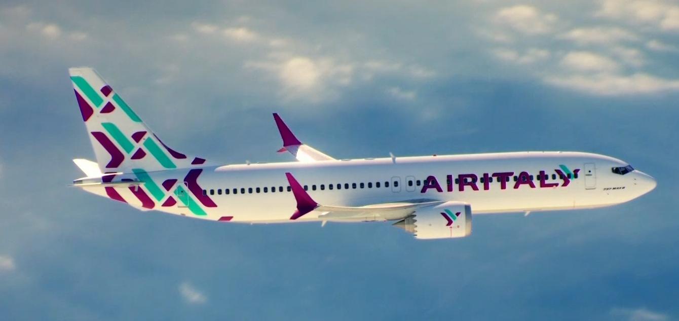 Immagine di sfondo della pagina Air Italy, realizzata integrazione con Meridiana