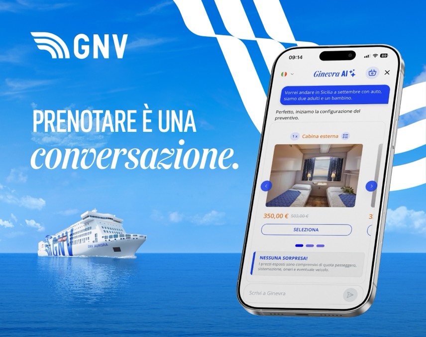 Immagine GNV punta tutto sull'intelligenza artificiale: nasce Ginevra AI, il primo assistente conversazionale del trasporto marittimo