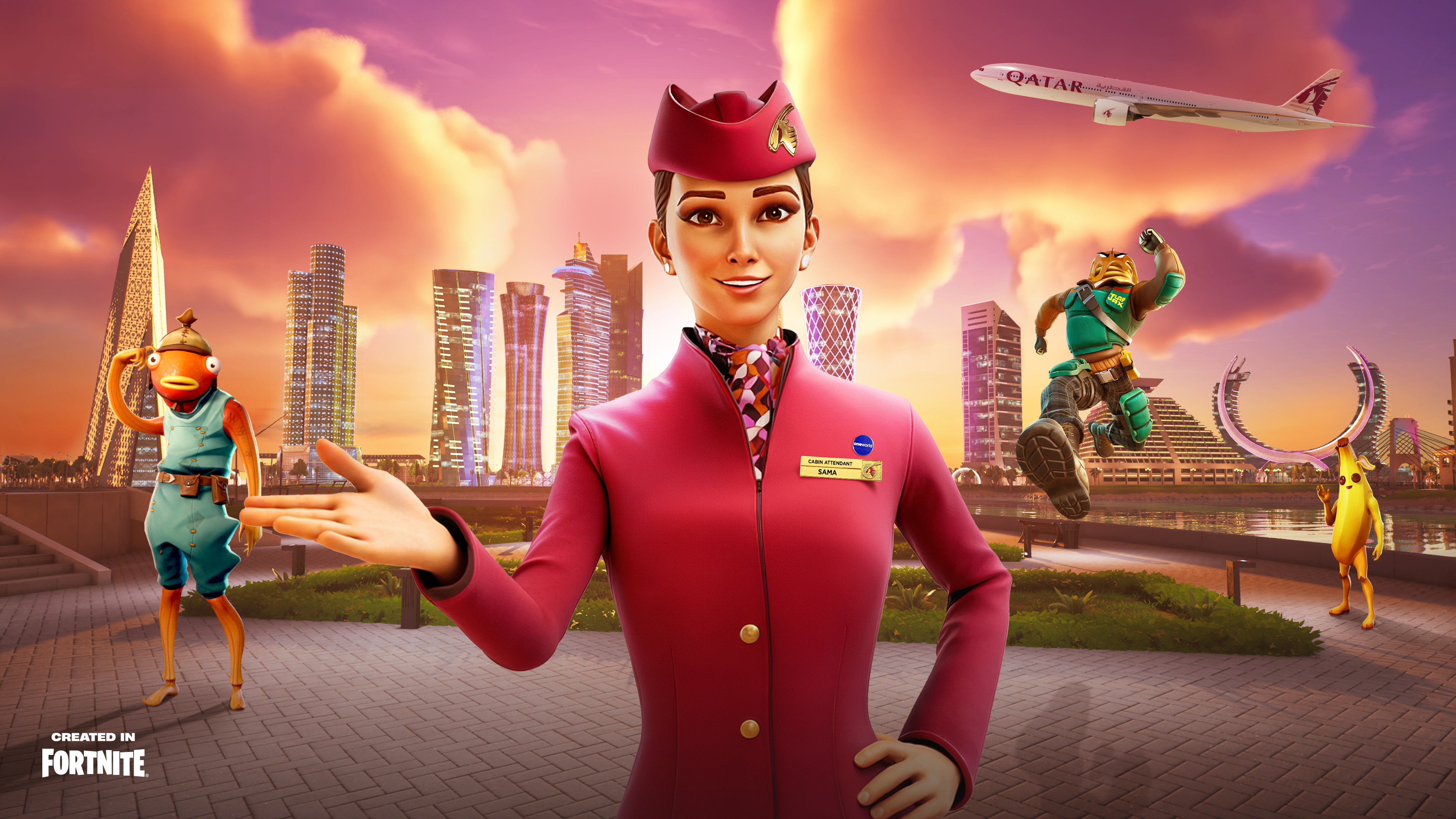 Immagine Qatar Airways debutta su Fortnite con QVerse Island