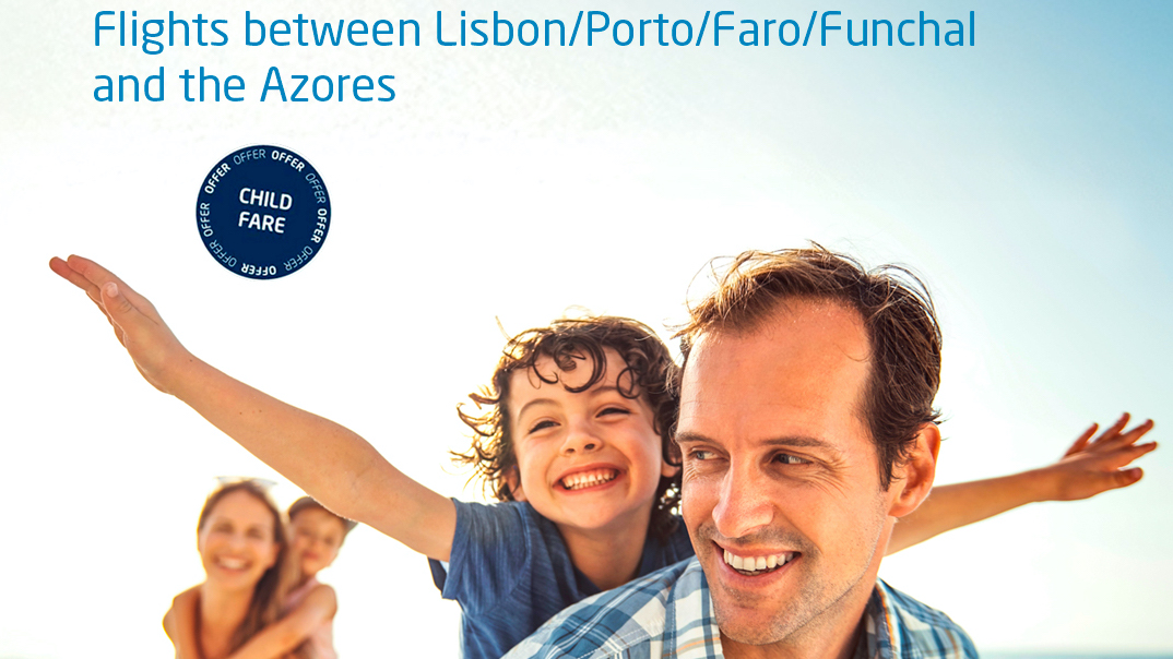Immagine di sfondo della pagina SATA Azores Airlines, ecco le tariffe gratuite per i bambini