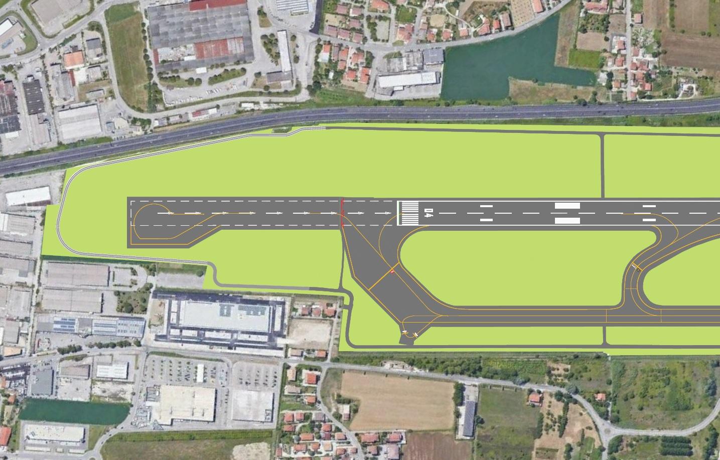 Immagine di sfondo della pagina Una pista piu lunga per Abruzzo Airport