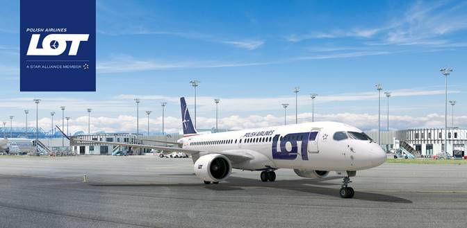 Immagine di sfondo della pagina LOT Polish Airlines rinnova la flotta regionale: ordinati 40 Airbus A220