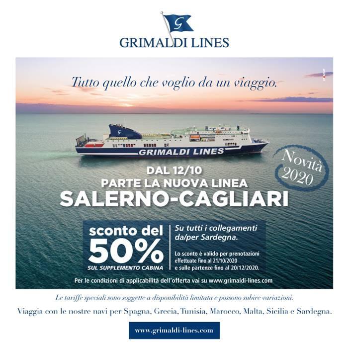 Immagine di sfondo della pagina Grimaldi Lines, più collegamenti con la Sardegna