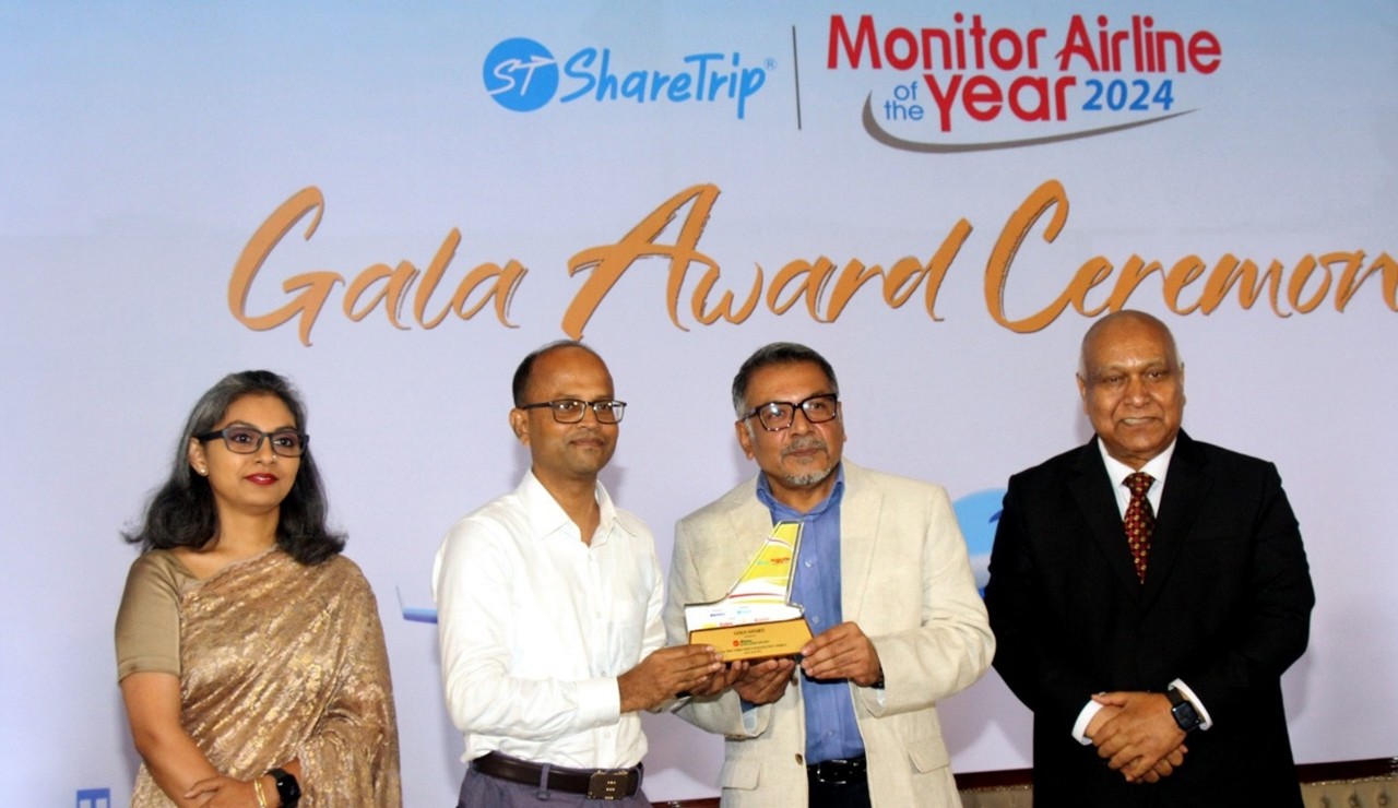 Immagine di sfondo della pagina Cinque riconoscimenti per Biman Bangladesh Airlines ai Monitor Airline of the Year 2024