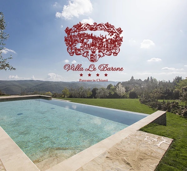 Immagine di sfondo della pagina Villa le Barone: ospitalità autentica e sapori toscani nel cuore del Chianti