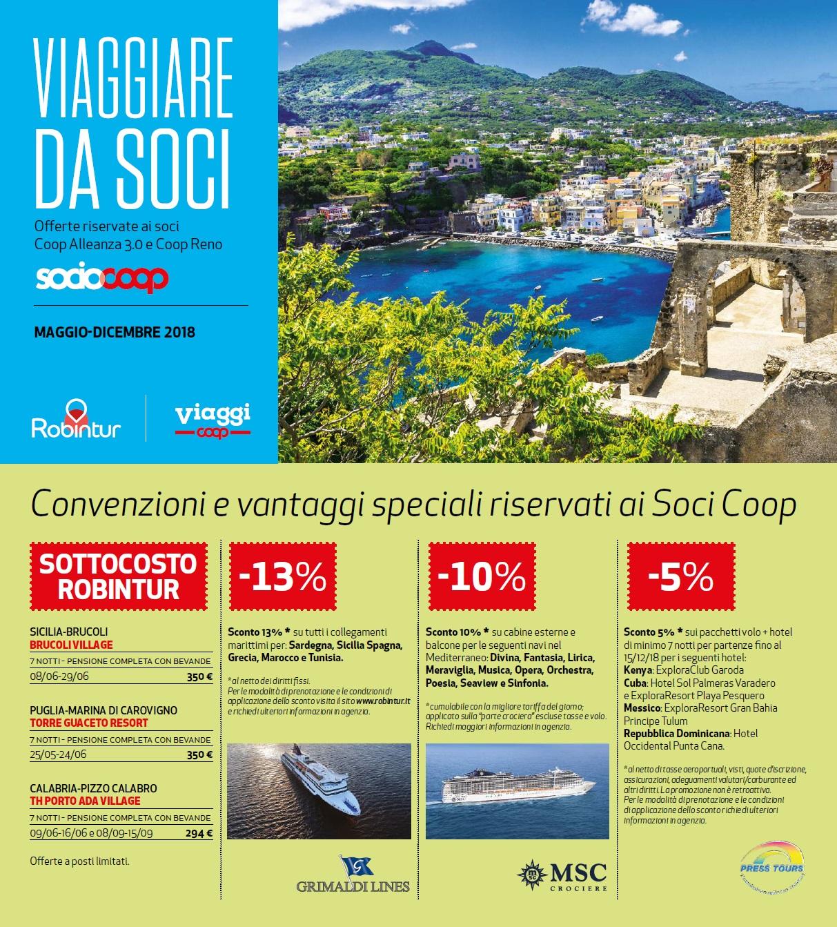 Immagine di sfondo della pagina Robintur,  il nuovo Viaggiare da soci