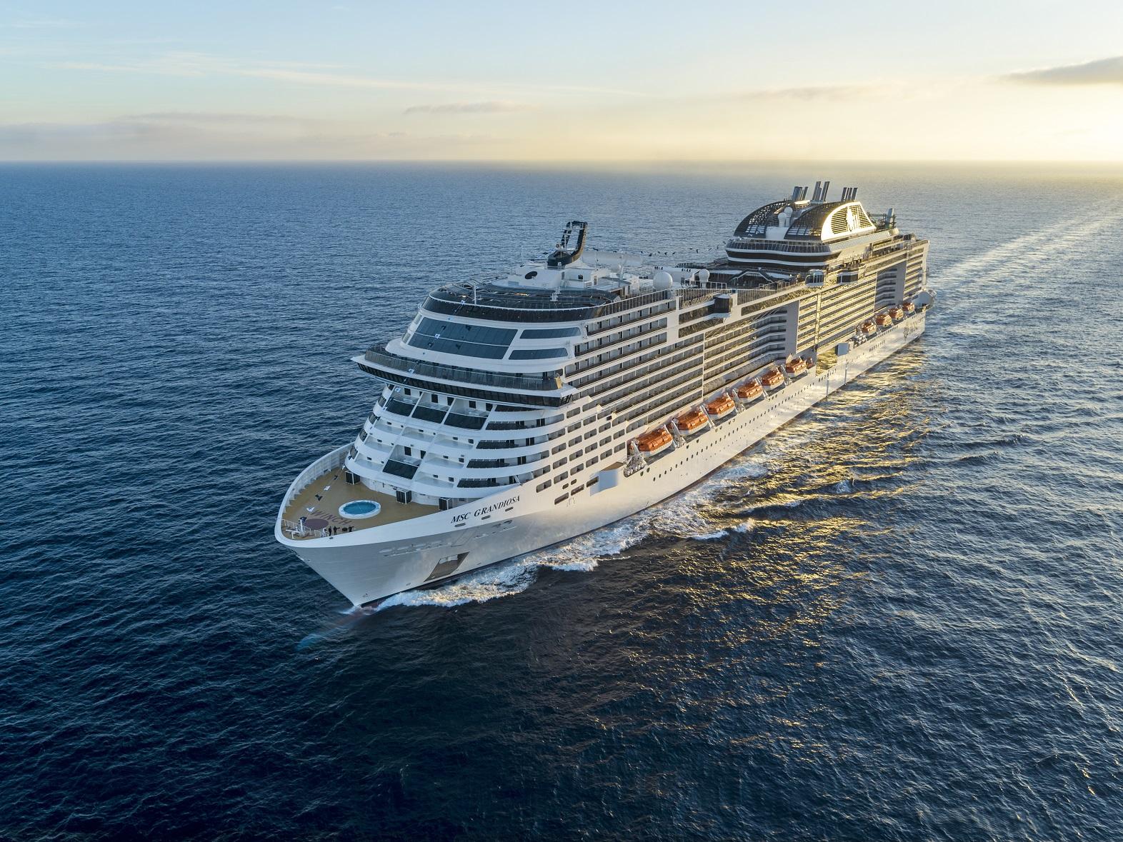 Immagine di sfondo della pagina Lo sbarco a La Spezia di MSC Grandiosa