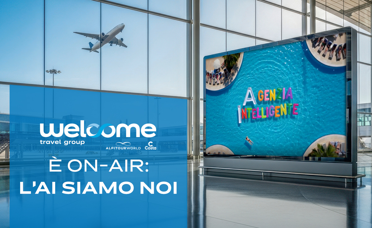 Immagine di sfondo della pagina Welcome Travel Group lancia la campagna OOH 2026: al centro l’“Agenzia Intelligente”
