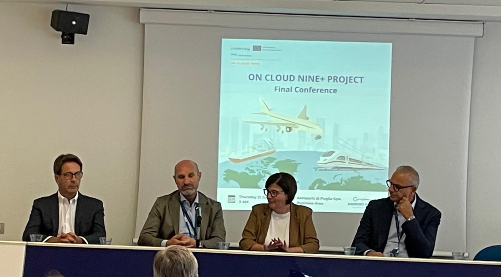 Immagine di sfondo della pagina Aeroporti di Puglia ospita la conferenza finale del progetto ON CLOUD NINE+