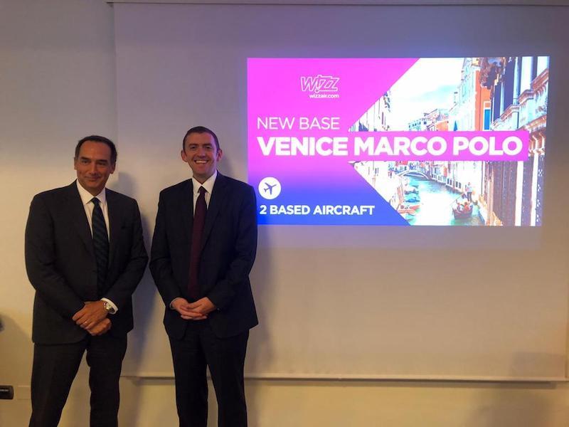 Immagine di sfondo della pagina Wizz Air, nuova base a Venezia