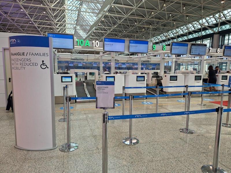 Immagine di sfondo della pagina  ITA Airways a Fco: tutte le operazioni al T1