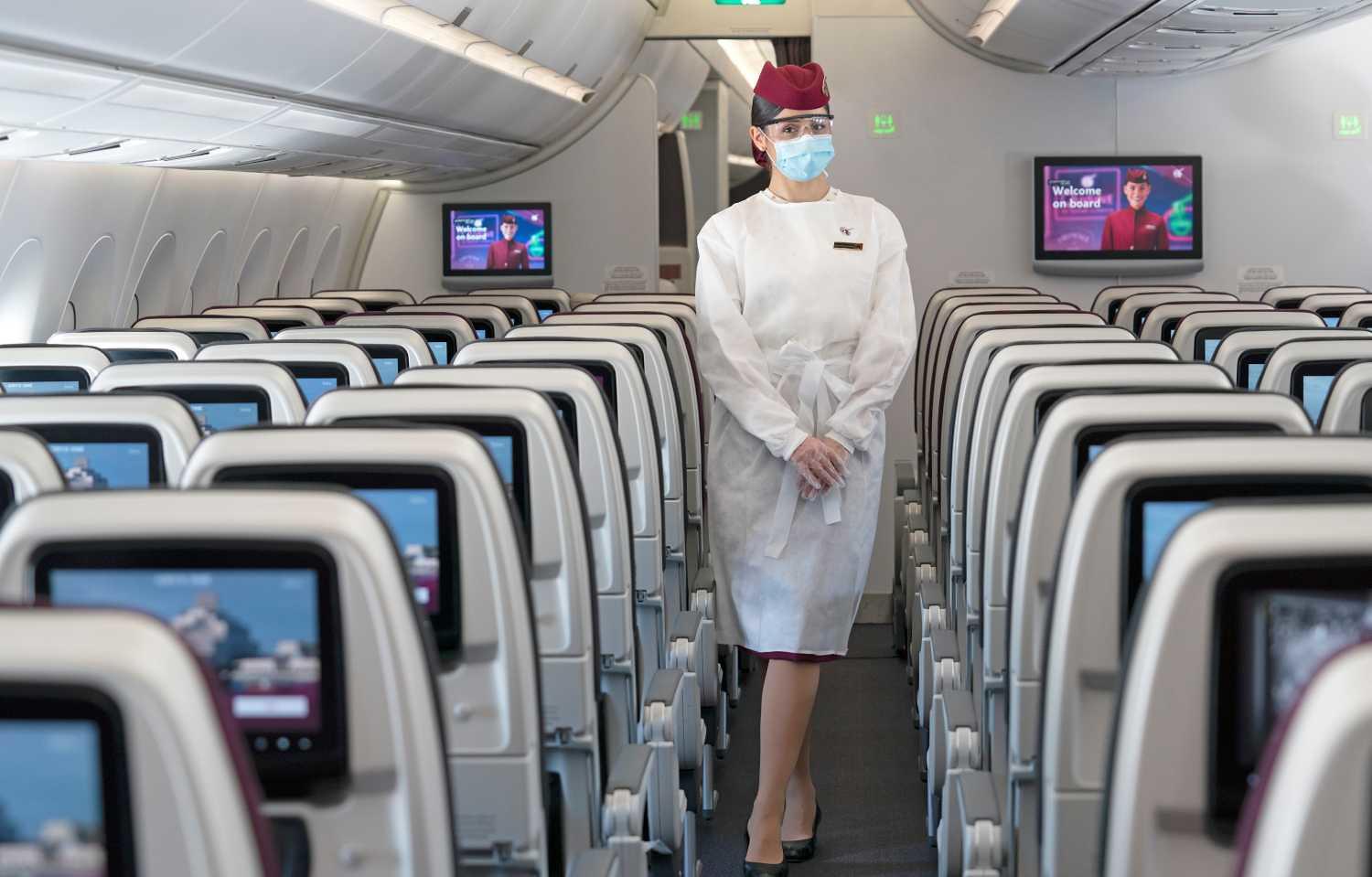 Immagine di sfondo della pagina Qatar Airways potenzia la sicurezza a bordo