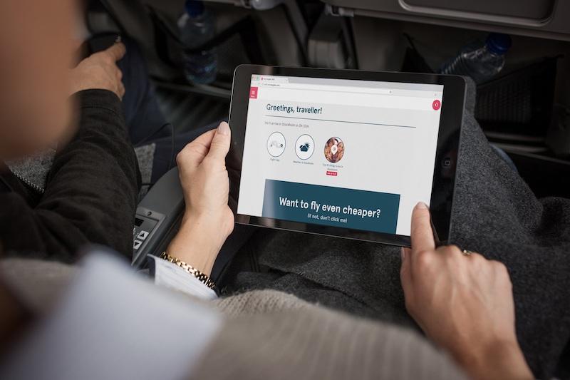 Immagine di sfondo della pagina Norwegian: wifi gratuito a bordo