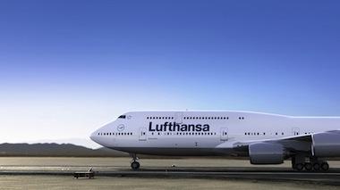 Immagine di sfondo della pagina Lufthansa,i passeggeri possono prenotare on-line lo shopping in volo