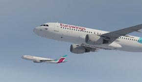 Immagine di sfondo della pagina Eurowings in crescita