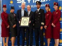 Immagine di sfondo della pagina Qatar Airways Migliore Business Class agli Skytrax World Airline Awards 2016