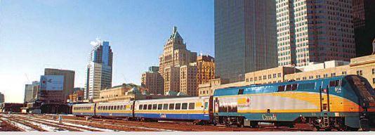Immagine di sfondo della pagina Canada dell'Est  con VIA Rail  
