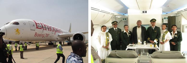 Immagine di sfondo della pagina Ethiopian Airlines:in Nigeria con il Dreamliner